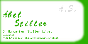 abel stiller business card